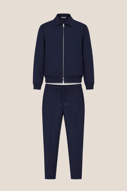 Navy Blauw Tech Suit