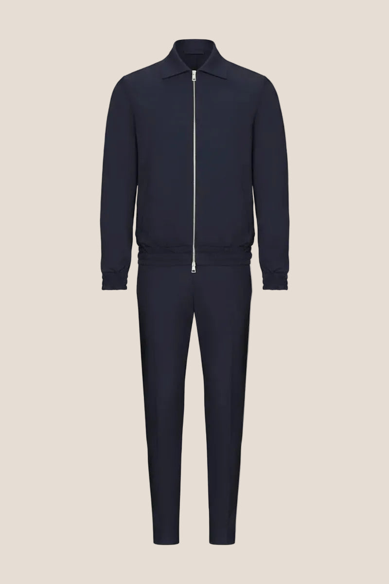 Navy Blauw Tech Suit