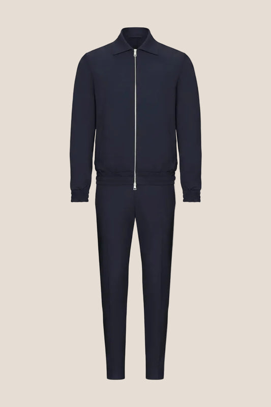 Navy Blauw Tech Suit