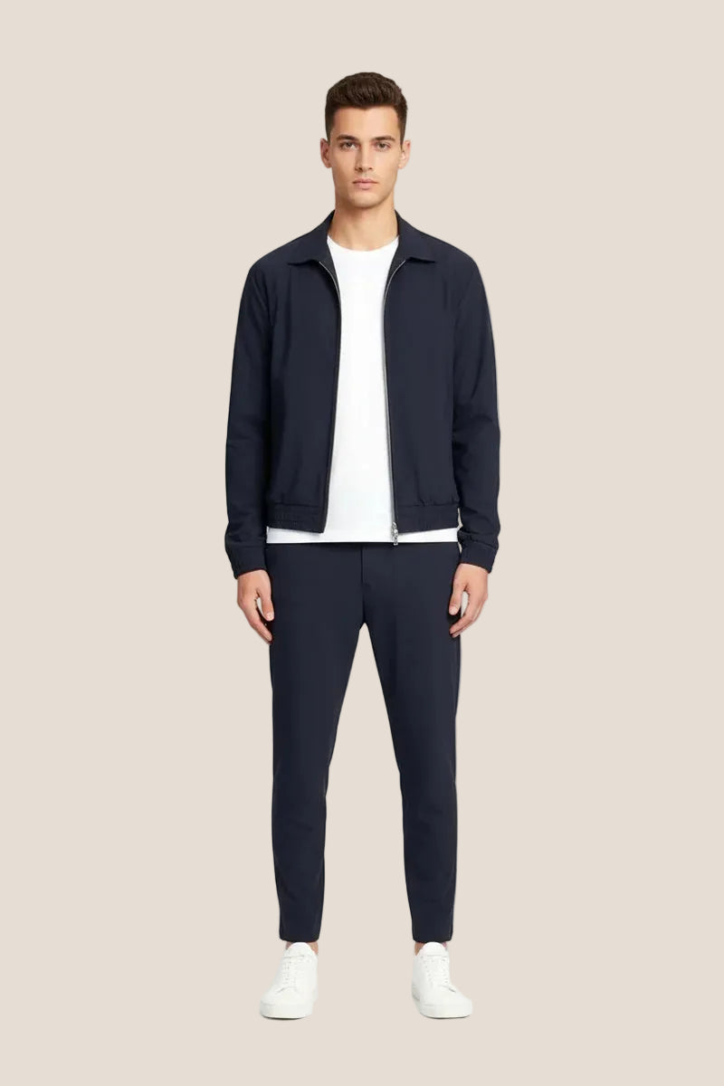 Navy Blauw Tech Suit