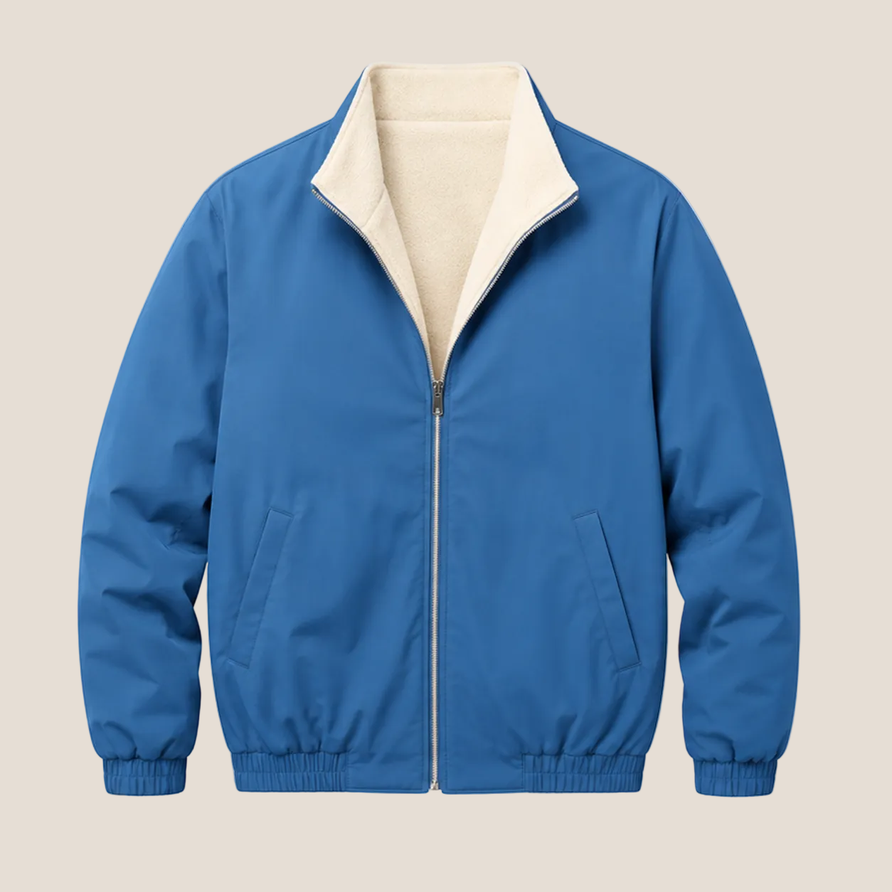 Royal Blauw Dubbelzijdige Jassen
