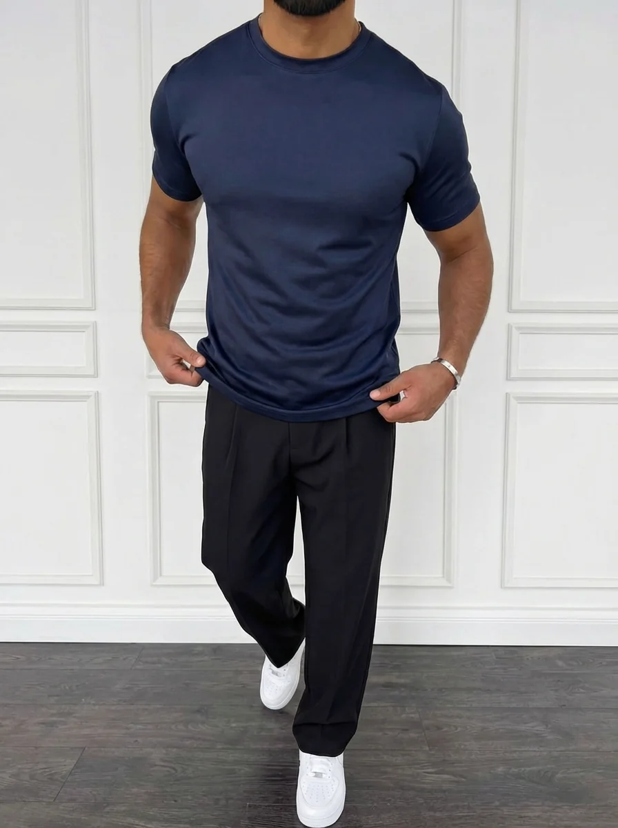 T-shirt Blauw